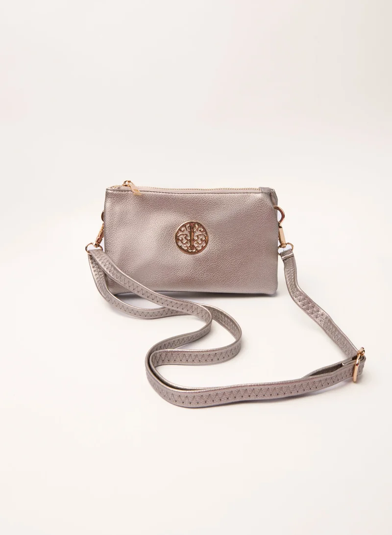 بلو فانيلا Detailed Zip Up Purse