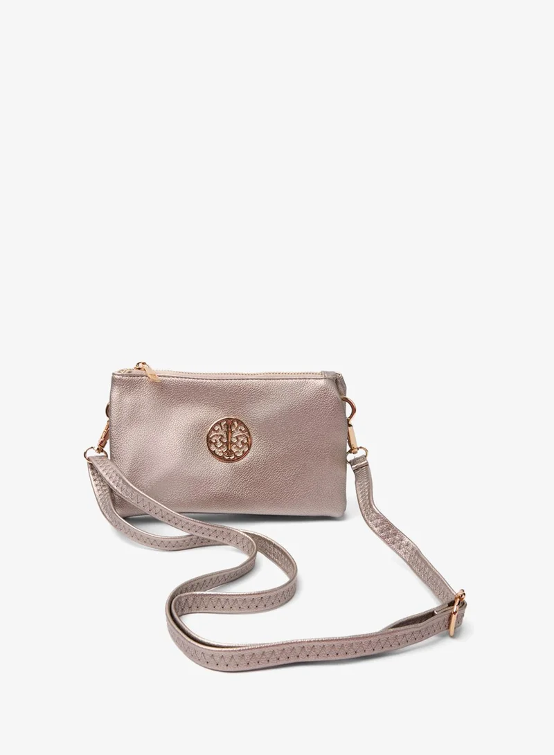 بلو فانيلا Detailed Zip Up Purse