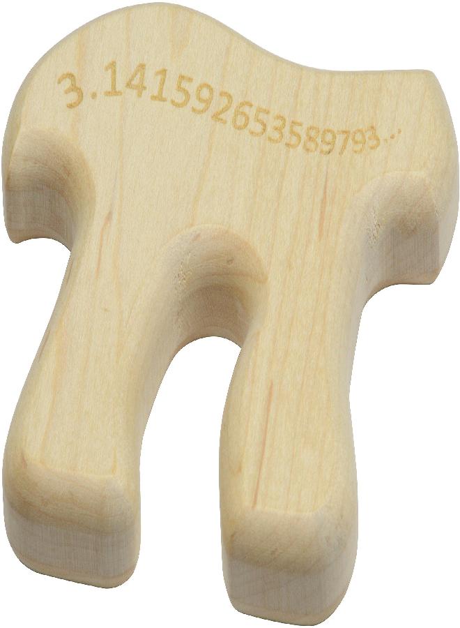 Maple Landmark Pi Shaped Maple Teether - Made in USA - Image 4