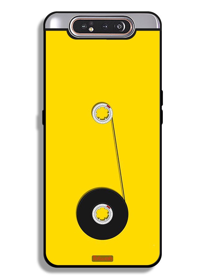 Tolwak Samsung Galaxy A80 Protective Case Cover Cassette Wheel Art - Image 1