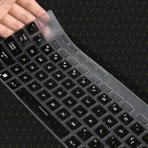 RAYA Silicone Keyboard Cover for 2023/2024 ASUS ROG Strix G16 and ASUS ROG Strix Scar 16 Gaming Laptops (Black) - Image 4