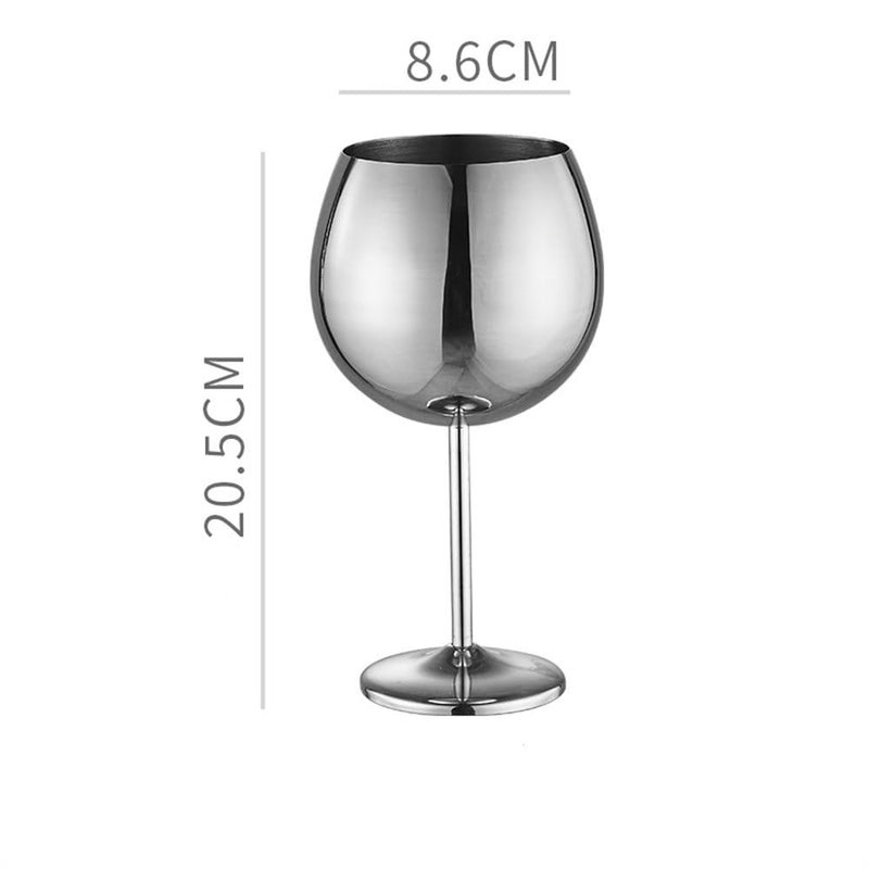 Verres À Vin En Métal Verre à vin créatif en métal de grande capacité for bar et restaurant(Colour 2,20.5x8.6cm) - Image 2