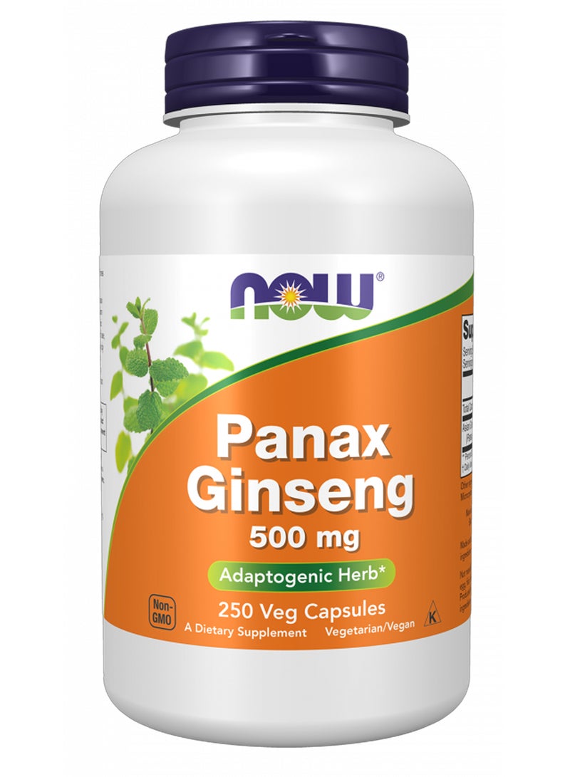 Now Foods Panax Ginseng 500 mg Veg Capsules - Image 1