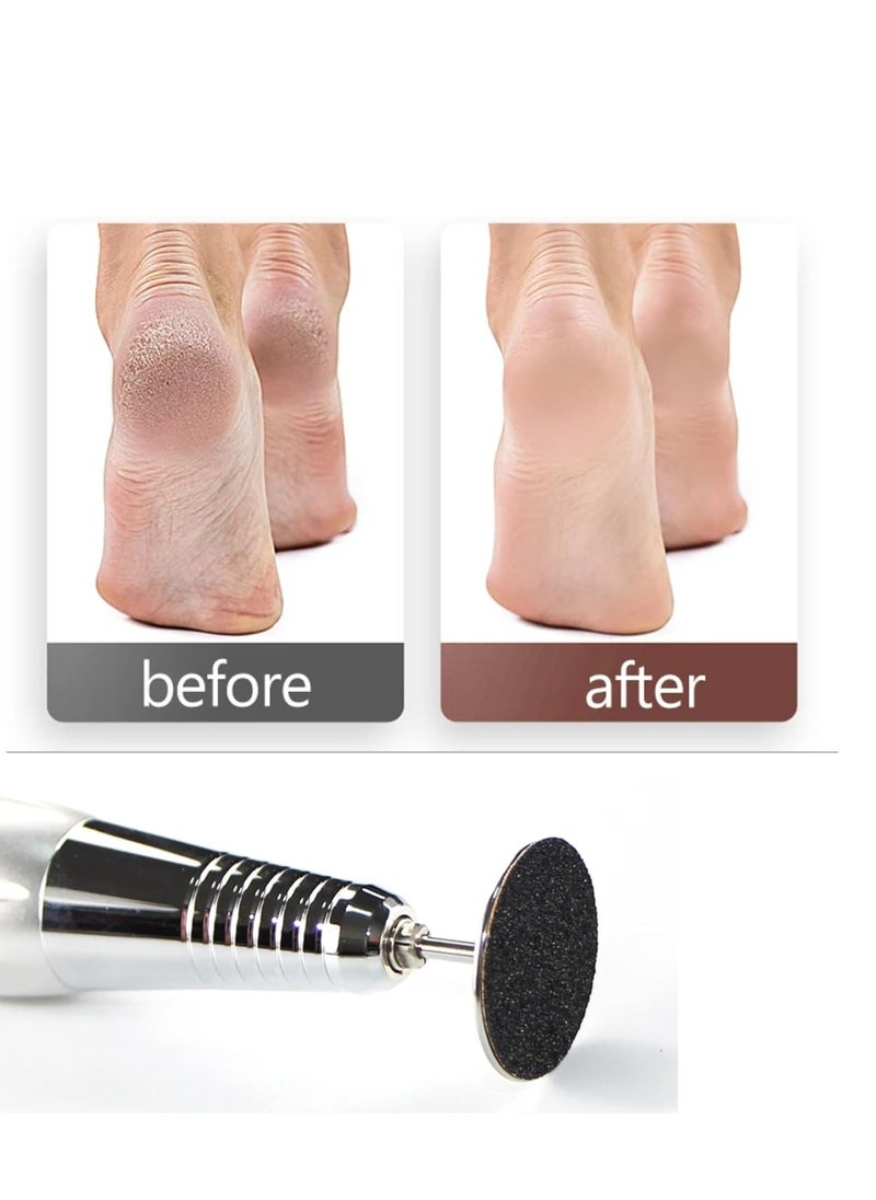 globalstar Globalstar Pedicure Sandpaper Disc Kit - 100pcs Sandpaper Discs & 1 Metal Drill Bit, 3/32 Shank for Electric Foot File, Dead Skin & Callus Removal, #150 Grit  - Image 2