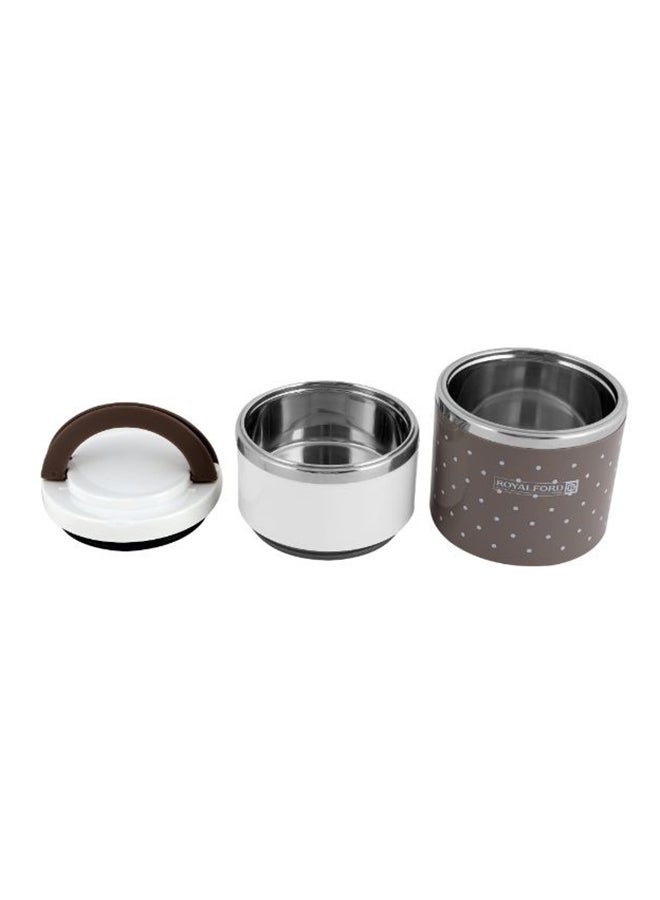 Royalford 930Ml Two Layer Satinless Steel Lunch Box Pp Meterial Out Side,Filled With Pu Foam,Stainless Steel Inner Assorted Color 930ml - Image 3