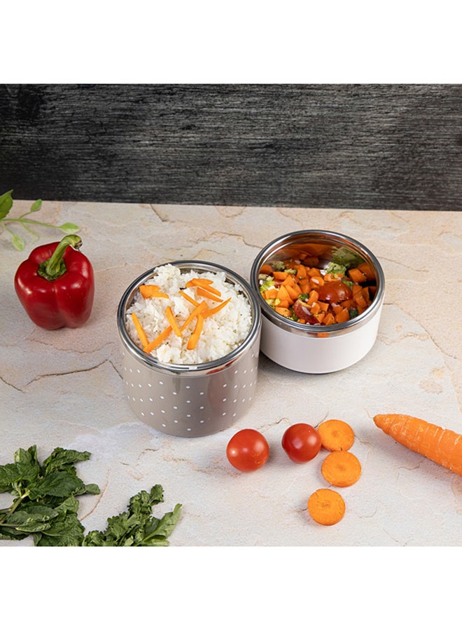 Royalford 930Ml Two Layer Satinless Steel Lunch Box Pp Meterial Out Side,Filled With Pu Foam,Stainless Steel Inner Assorted Color 930ml - Image 5