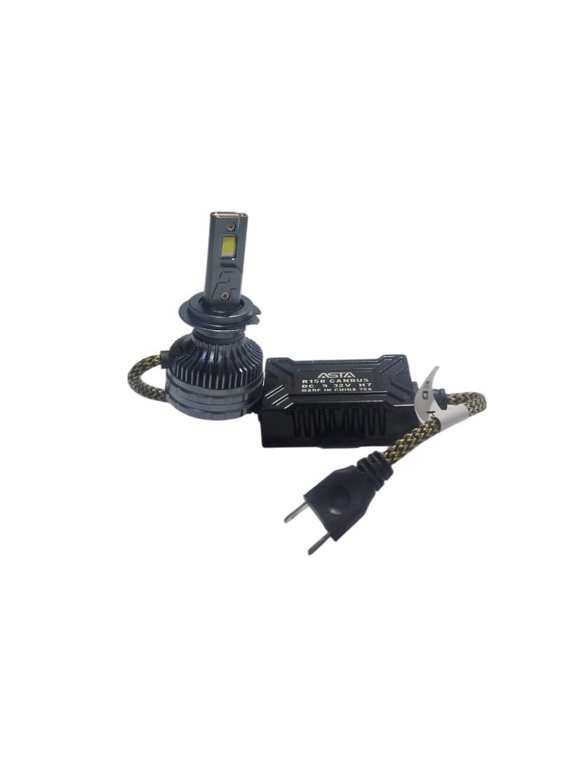 استا طقم مصابيح أمامية للسيارة R150 H7 LED، أقصى سطوع 6000 كلفن (200% سطوع) - Image 2