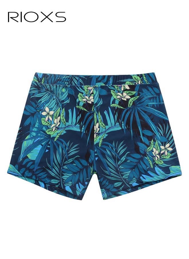 RIOXS Men's Double Layer Beach Shorts, Comfortable Swimming Shorts with Zippered Pockets and Elastic Waistband, Quick-drying Swim Trunks with Striking Patterns, Fashionable Casual Bathing Short, Suitable for Outdoor Activities  - Image 1