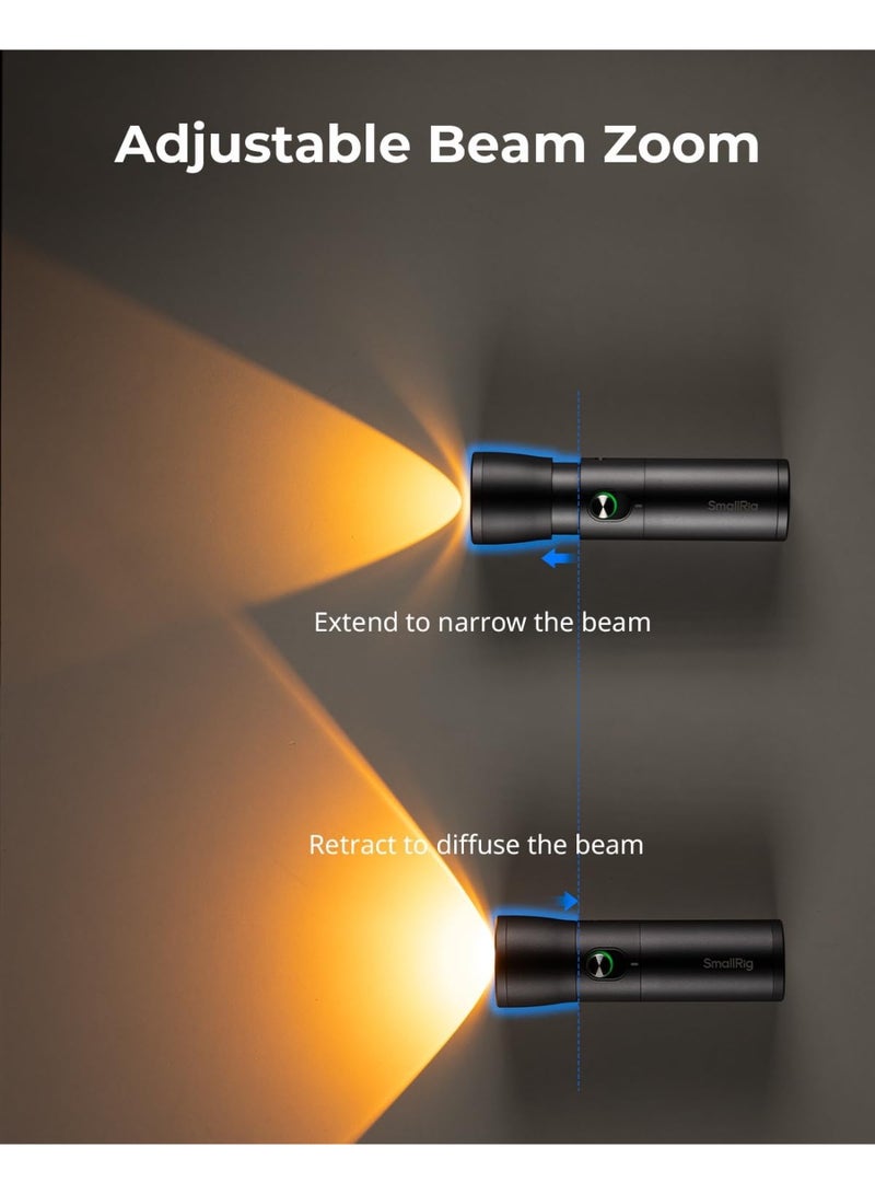 SMALLRIG RGB LED Photography Flashlight, 7500mAh Aluminum Alloy Patterned Ambient Light, 4 Color Fill Light with 20 Patterned Light Filters, Perfect for Photo, Content Creation Accessories RF10C 4634 - Image 5