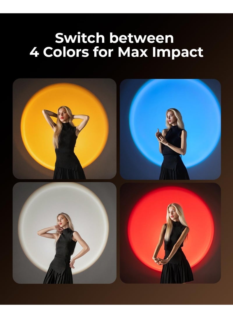 SMALLRIG RGB LED Photography Flashlight, 7500mAh Aluminum Alloy Patterned Ambient Light, 4 Color Fill Light with 20 Patterned Light Filters, Perfect for Photo, Content Creation Accessories RF10C 4634 - Image 3