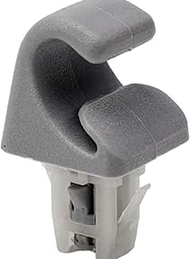 Universal Sun Visor Clip Hook 2 Pack Plastic Grey For 2001 2012 Models - Image 1