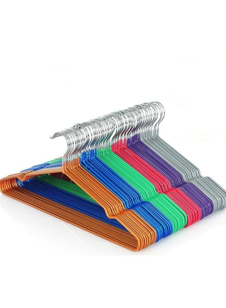 10pcs Metal Anti Slip Clothes Hanger Clothes Drying Hanger Black - Image 3