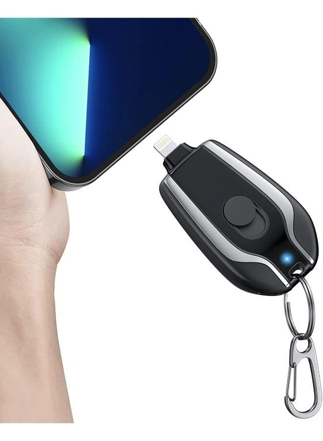 Keychain Portable Charger for iPhone, Ultra-Compact External Fast Charging Power Bank Battery Pack, Key Ring Cell Phone Charger  - Image 1