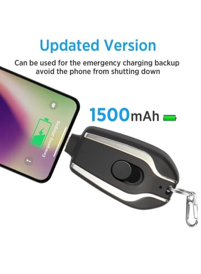 Keychain Portable Charger for iPhone, Ultra-Compact External Fast Charging Power Bank Battery Pack, Key Ring Cell Phone Charger  - Image 3