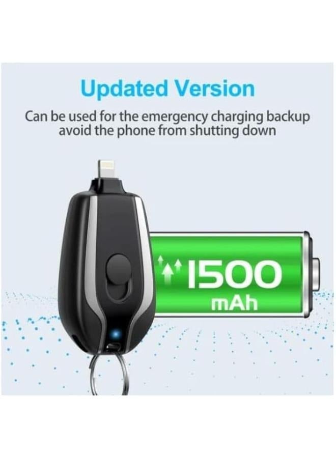 Keychain Portable Charger for iPhone, Ultra-Compact External Fast Charging Power Bank Battery Pack, Key Ring Cell Phone Charger  - Image 4