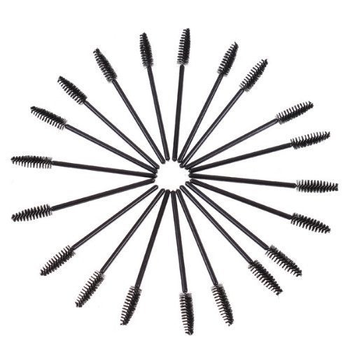 G2PLUS 100PCS Disposable Eyelash Brushes, Adjustable Mascara Wands Makeup Applicator Kits, Eyelash Spoolies Brushes for Eyelash Extensions and Eyebrows (Black) - Image 4