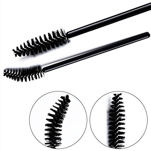G2PLUS 100PCS Disposable Eyelash Brushes, Adjustable Mascara Wands Makeup Applicator Kits, Eyelash Spoolies Brushes for Eyelash Extensions and Eyebrows (Black) - Image 3