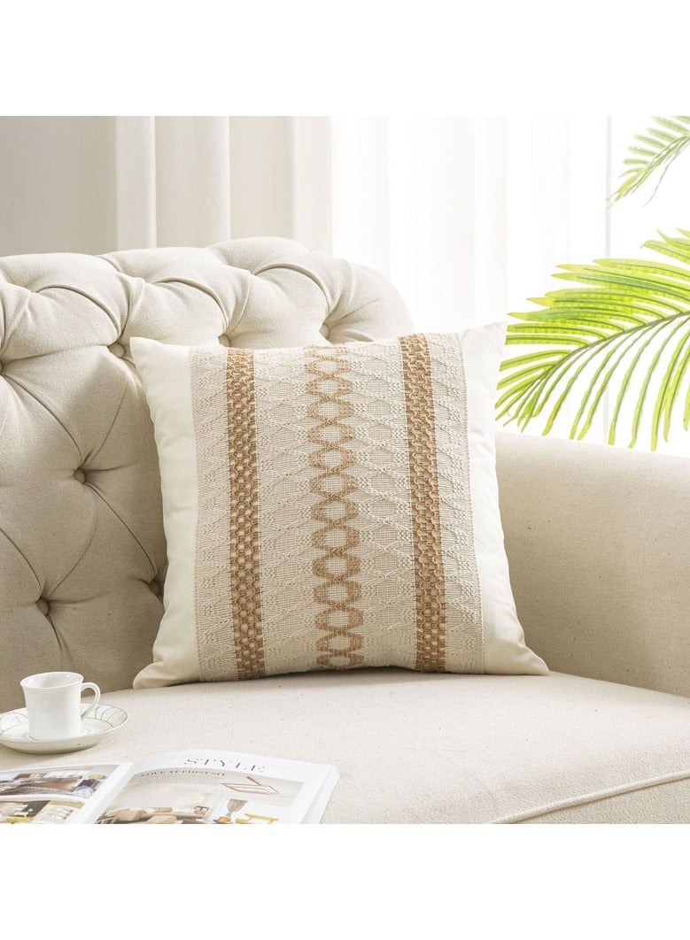 2 Pcs 45 x 45cm Boho Throw Pillow Covers Decorative Geometric Modern Pattern Pillow Cushion Case for Couch Bedroom Living Room Sofa  - Image 2
