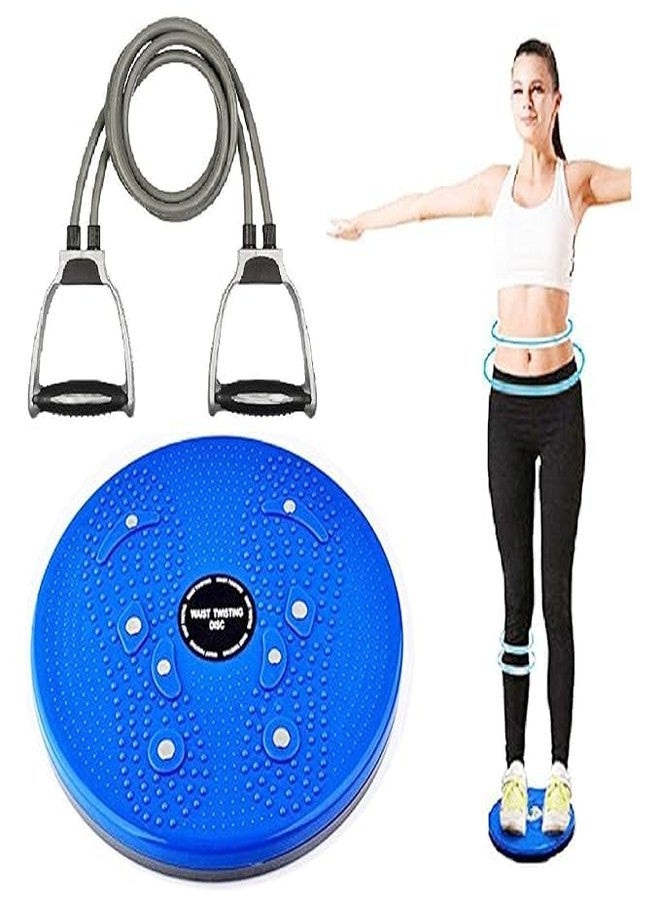 Shopfleet Tummy Twister Abdominal Abs Exerciser and Double Toning Resistance Tube Abs Exerciser Combo Pack of 2 - Image 2