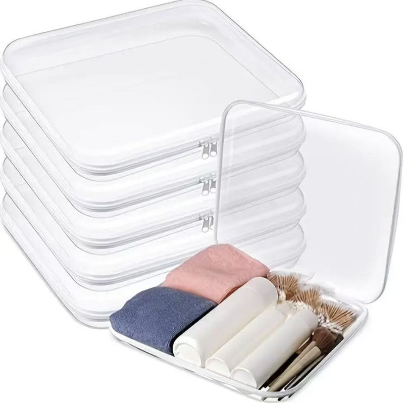 Clear Zippered Hard Shell Packing Organizer Set - Image 5
