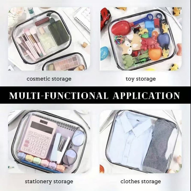 Clear Zippered Hard Shell Packing Organizer Set - Image 4