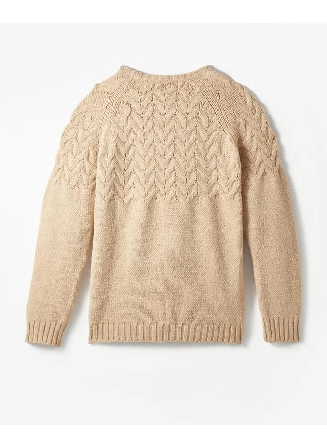 جون June Boy's Knitted Sweater Dark Stone