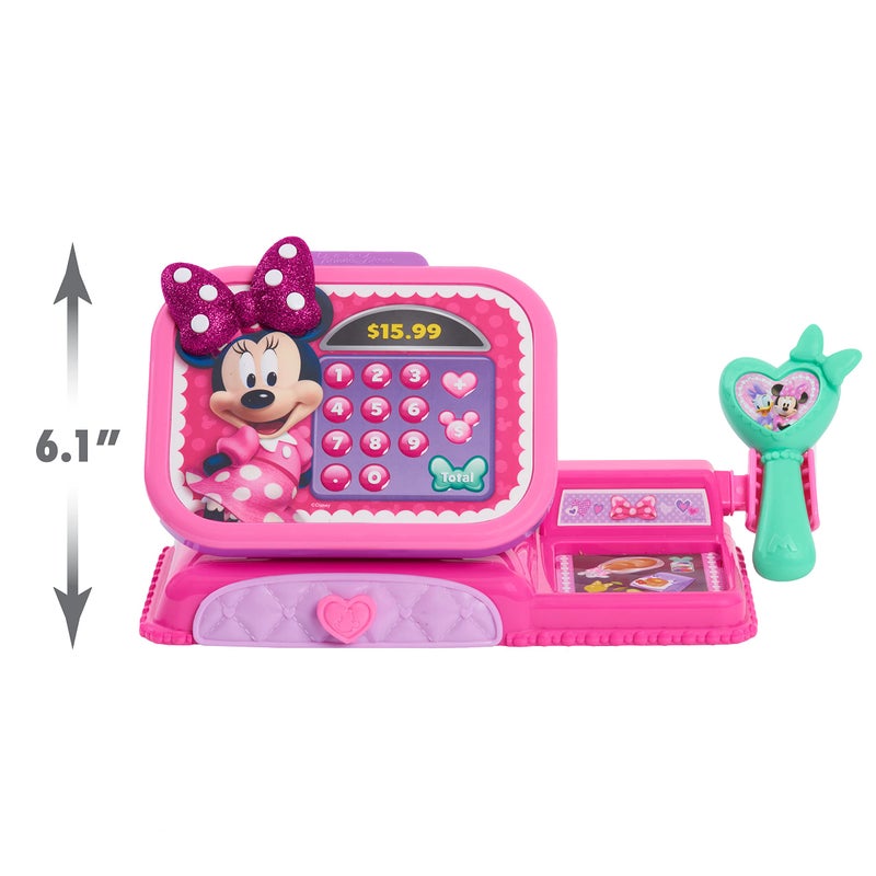 Minnie Disney Junior Minnie Mouse Bowtique Cash Register with Sounds, Dress Up and Pretend Play - Image 5
