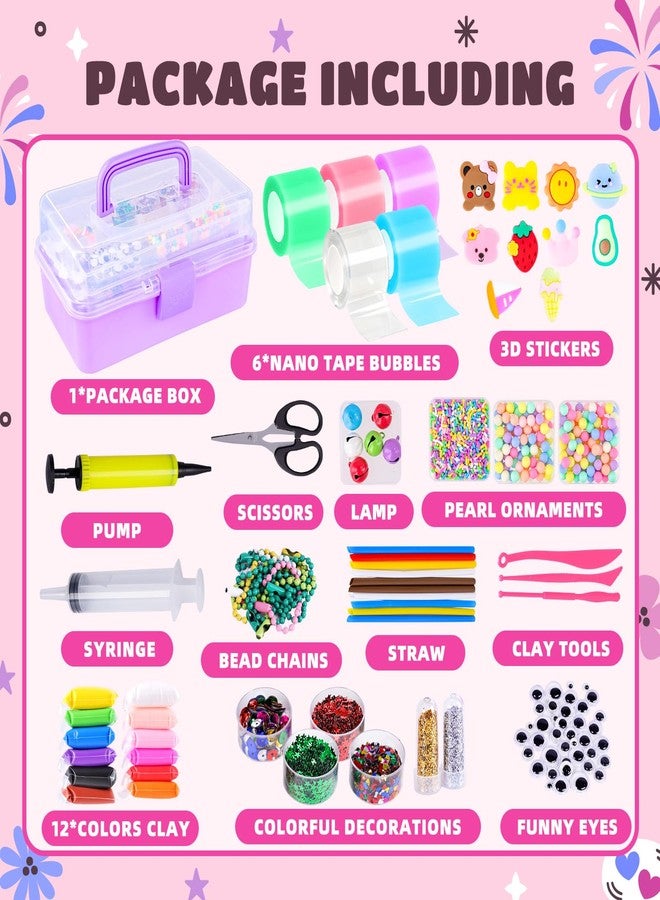 Garma 5 Rolls Nano Tape Bubble Kit for Kids, Squishy Maker Kit for Christmas Birthday Gifts Nano Tape Bubbles DIY Craft Toys for Children - Image 2