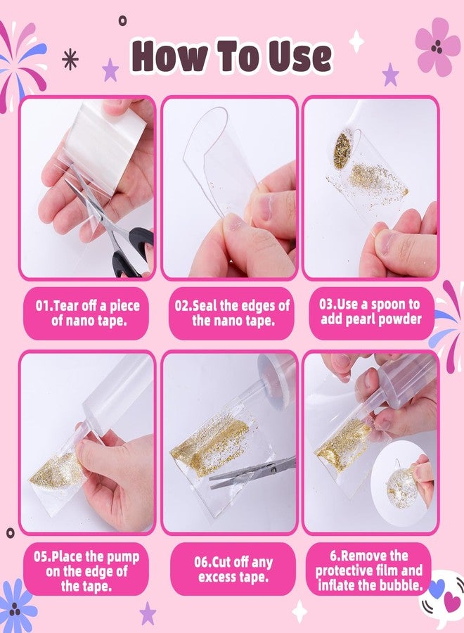 Garma 5 Rolls Nano Tape Bubble Kit for Kids, Squishy Maker Kit for Christmas Birthday Gifts Nano Tape Bubbles DIY Craft Toys for Children - Image 5