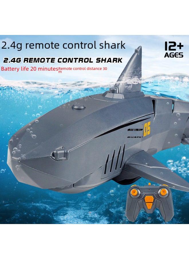 Remote Control Boat Toy - High-speed Racing Yacht Turbo Function - Ready-to-run 27 Mhz Frequency For Ages 14-Color:Black E-Commerce Box  - Image 2