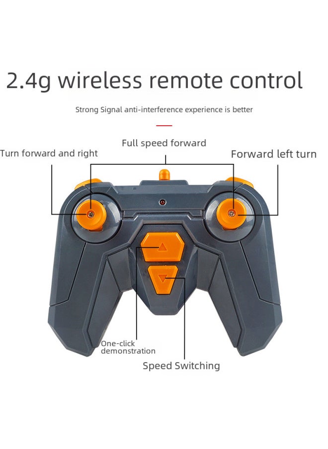 Remote Control Boat Toy - High-speed Racing Yacht Turbo Function - Ready-to-run 27 Mhz Frequency For Ages 14-Color:Black E-Commerce Box  - Image 4
