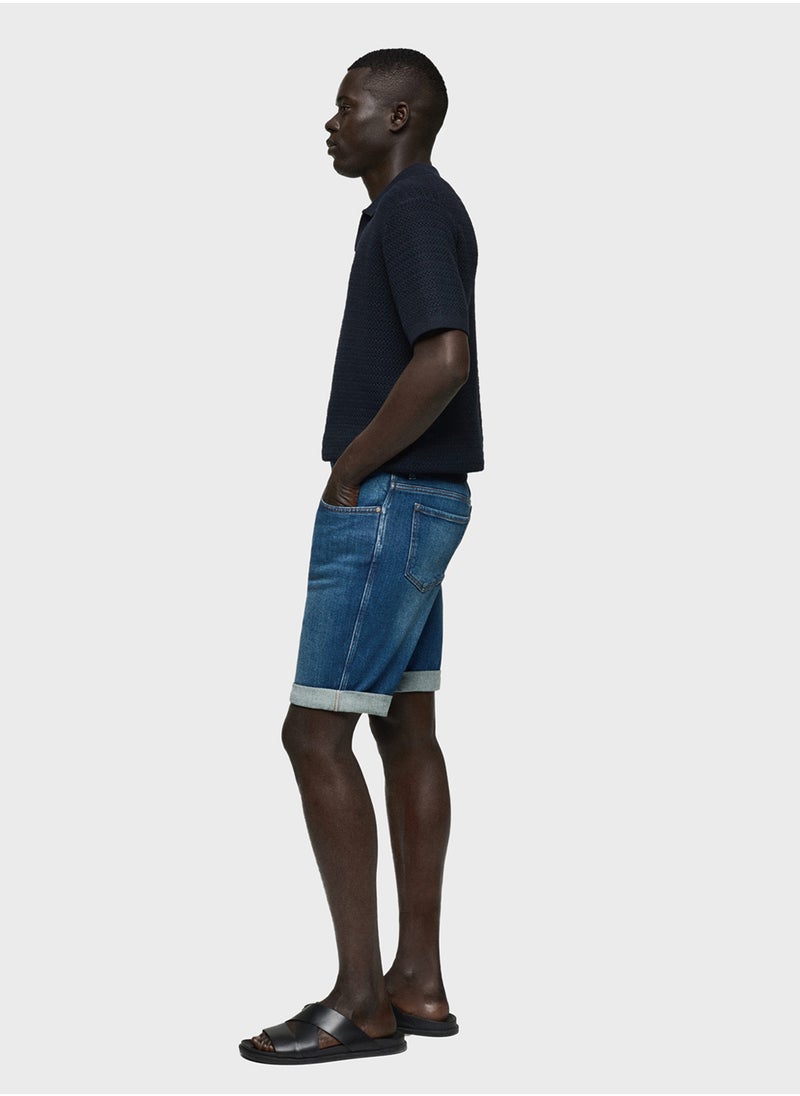 Mango Man Essential Denim Shorts  - Image 3