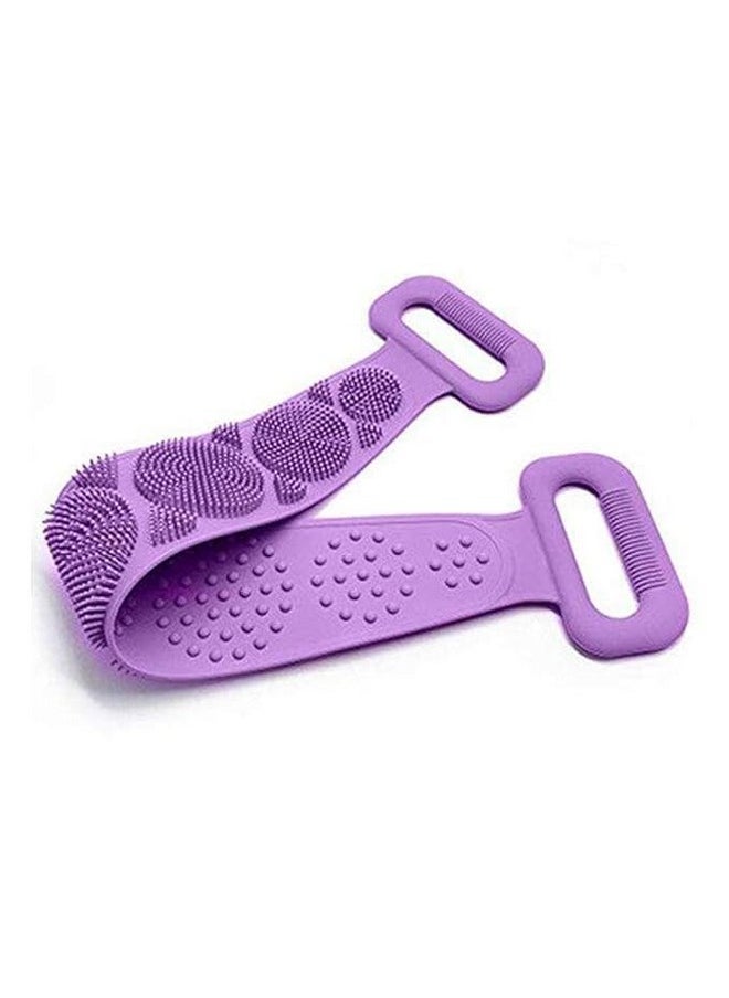 Generic BEETA COLLECTIONS Body Cleaning Belt for Kids Men & Women Body Scrubber Brush Belt for Skin (PURPLE)  - Image 1