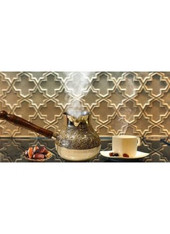 QUESERA Turkish Coffee Pot Cezve Ibrik Arabic Greek Jezve Turka Copper with Wooden Handle  - Image 5