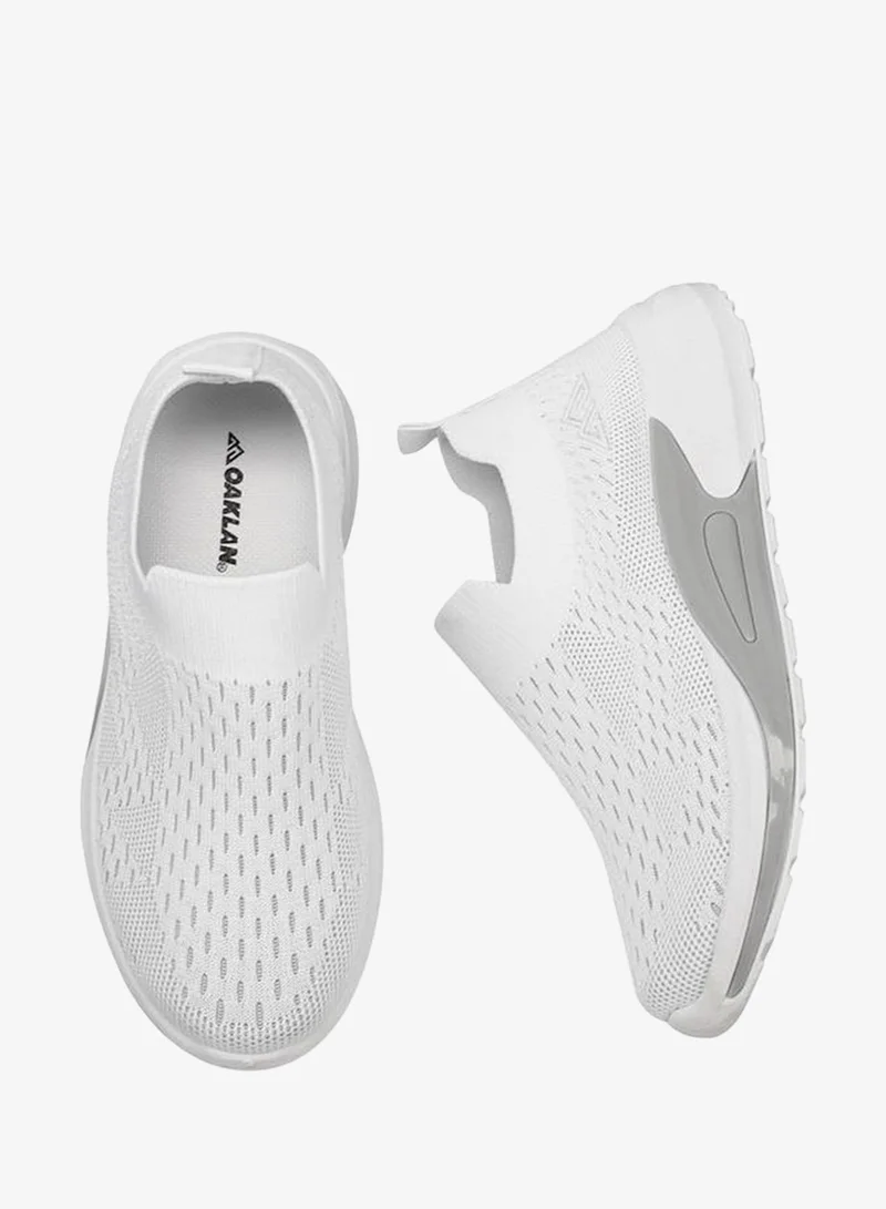 Oaklan by Shoexpress WHITE Textured Slip-On Sports Shoes With Pull Tab for Women | Best Price UAE