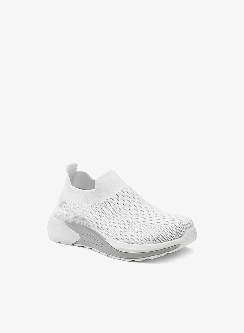 Oaklan by Shoexpress WHITE Textured Slip-On Sports Shoes With Pull Tab for Women | Best Price UAE