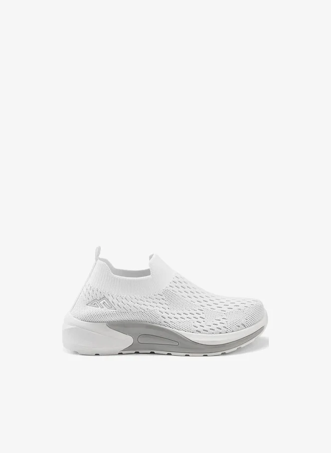 Oaklan by Shoexpress Textured Slip-On Sports Shoes With Pull Tab