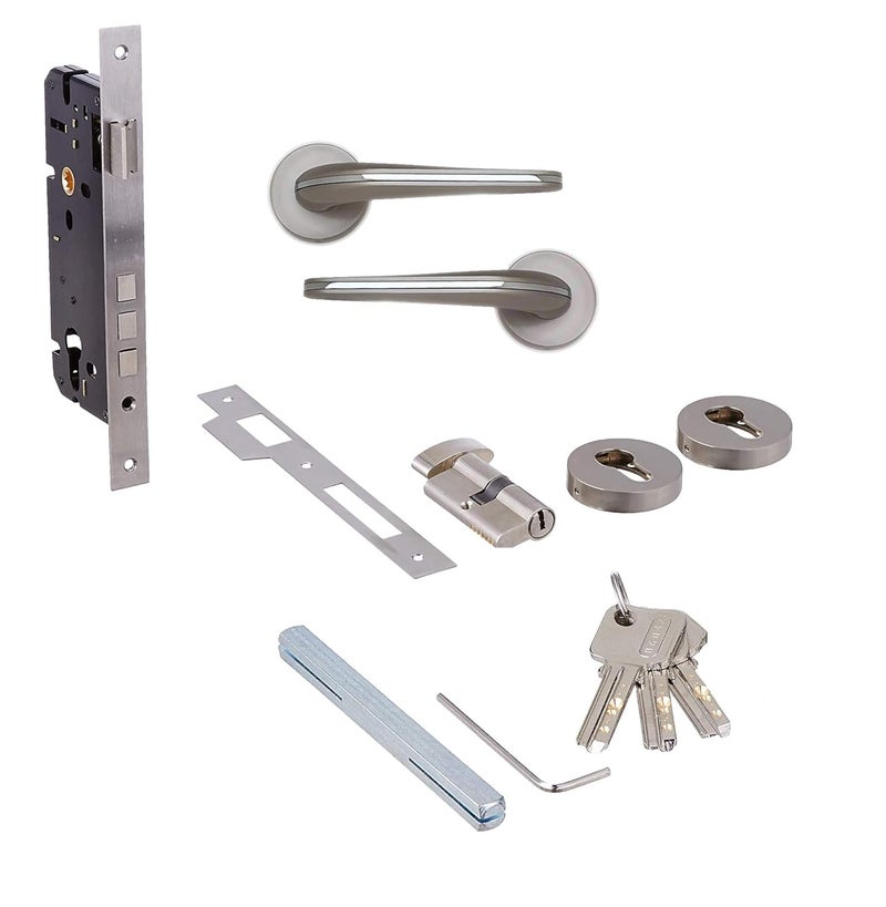 Aquieen Aquieen MH502 Malleable Mortise Handle Set Chrome  - Image 2