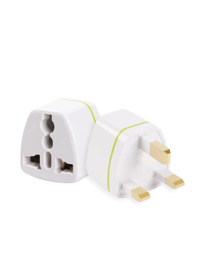 5 Socket Travel Adapter WD7S UK Plug To Universal US/EU/UK/AU Socket Adapter White - Image 4