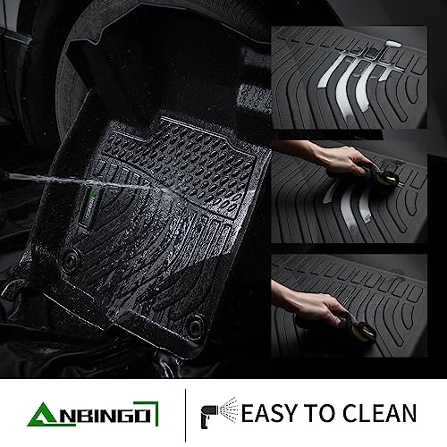 ANBINGO®Fit for Ford Ranger Floor Mats 2024-2019 (SuperCrew Cab), Car Mats for Ford Ranger All Weather Mat for Ranger Ford TPE Car Matt Rugs Ranger Rubber Trunk Carpet for Ranger - Image 3