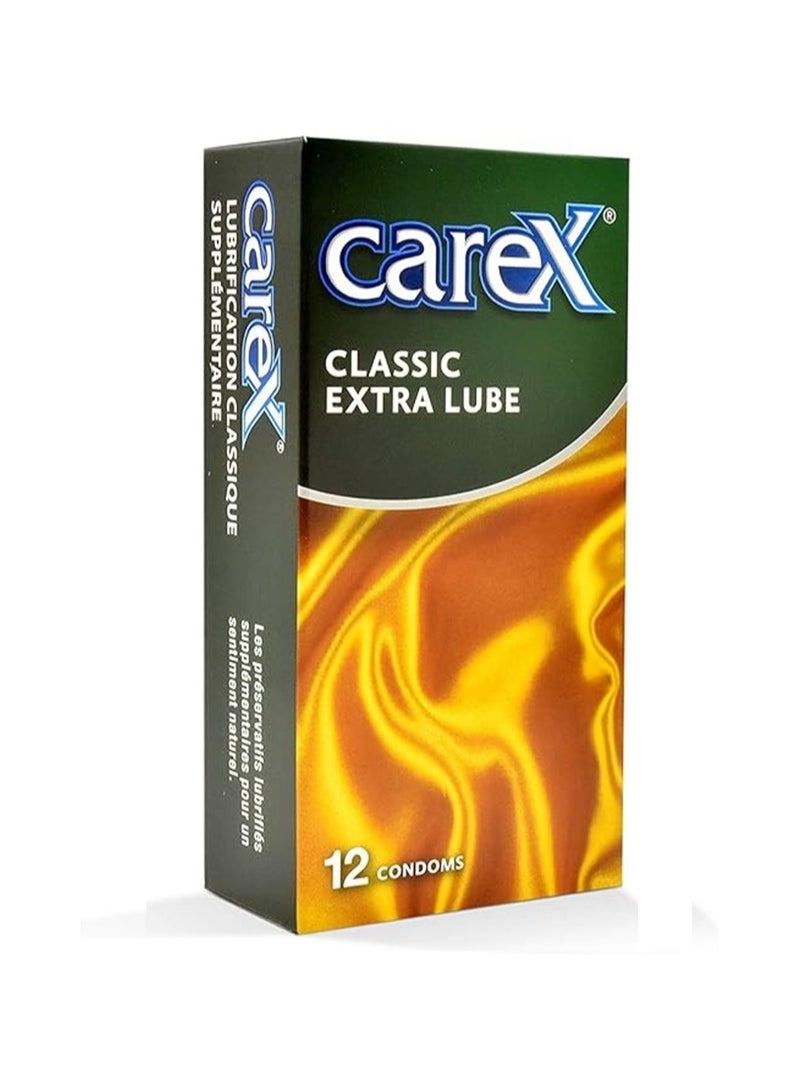 careX 12-Piece NEW Classic Extra Lube Condom