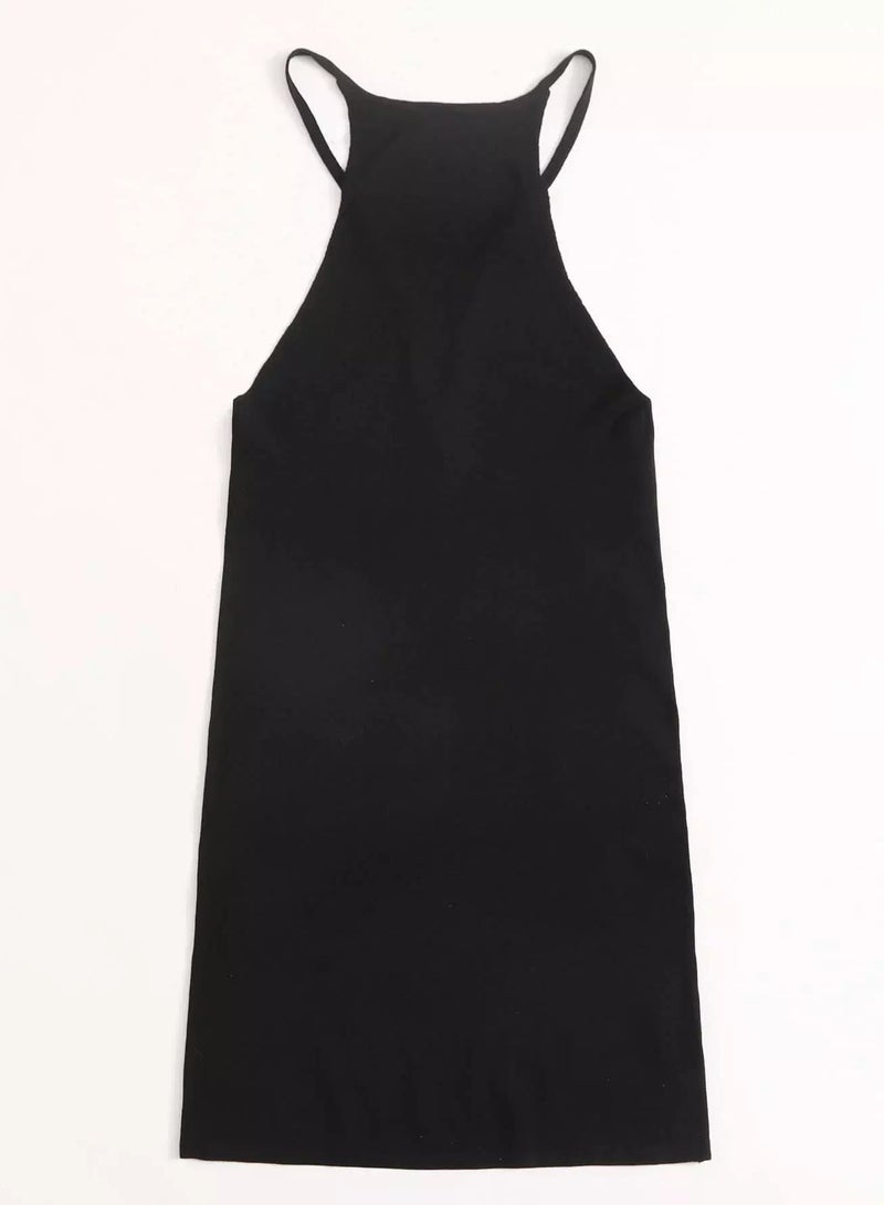 Open Back Solid Cami Sweater Dress - Image 4
