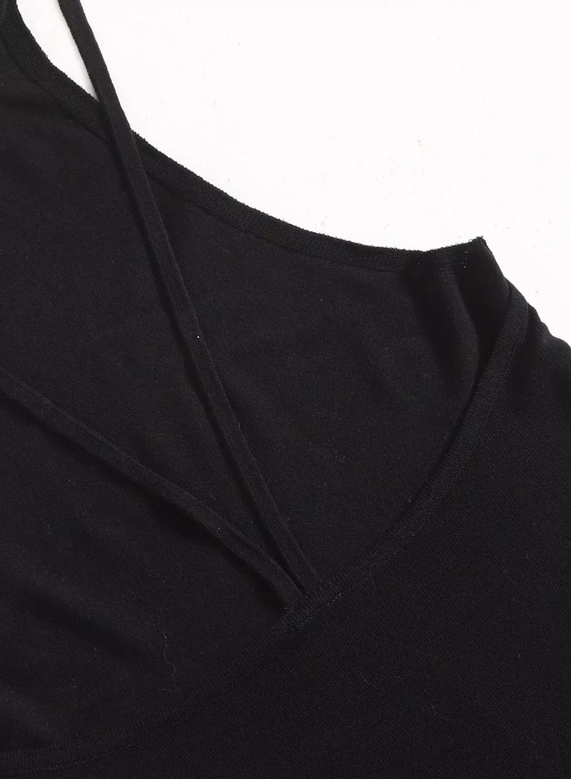 Open Back Solid Cami Sweater Dress - Image 3