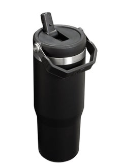 Stanley Stanley IceFlow Stainless Steel Tumbler - Vacuum Insulated Water Bottle for Home, Office or Car Reusable Cup with Straw Leak Resistant Flip Cold for 12 Hours or Iced for 2 Days, Black, 30OZ  - Image 2