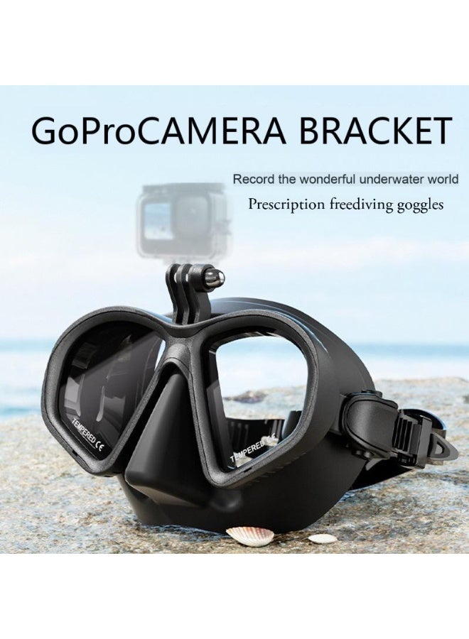 MUMO Adult Snorkeling Mask, Swimming Goggles, Waterproof and Leak Proof Nose Cover Diving Mask, 180 ° Panoramic Snorkeling Mask with Camera Mount - Image 3