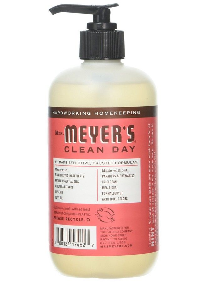 Mrs. Meyer's Clean Day صابون اليدين من السيدة مايرز برائحة الراوند، 12.5 أونصة (370 مل) (عبوة من 6 قطع) - Image 3