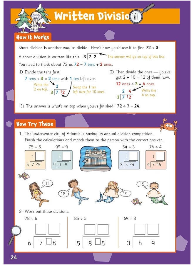 Multiplication & Division Activity Book for Ages 7-8 (Year 3)