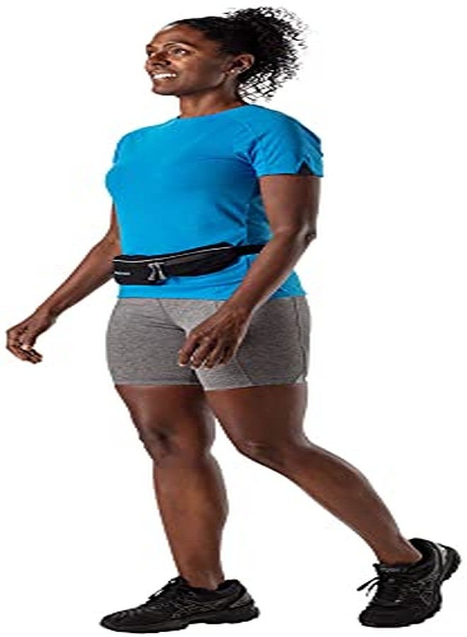 Nathan Mirage Compact Running Belt Pack. Reflective, Adjustable, BOUNCE-FREE. Fits phones, keys, cash (Black) - Image 3