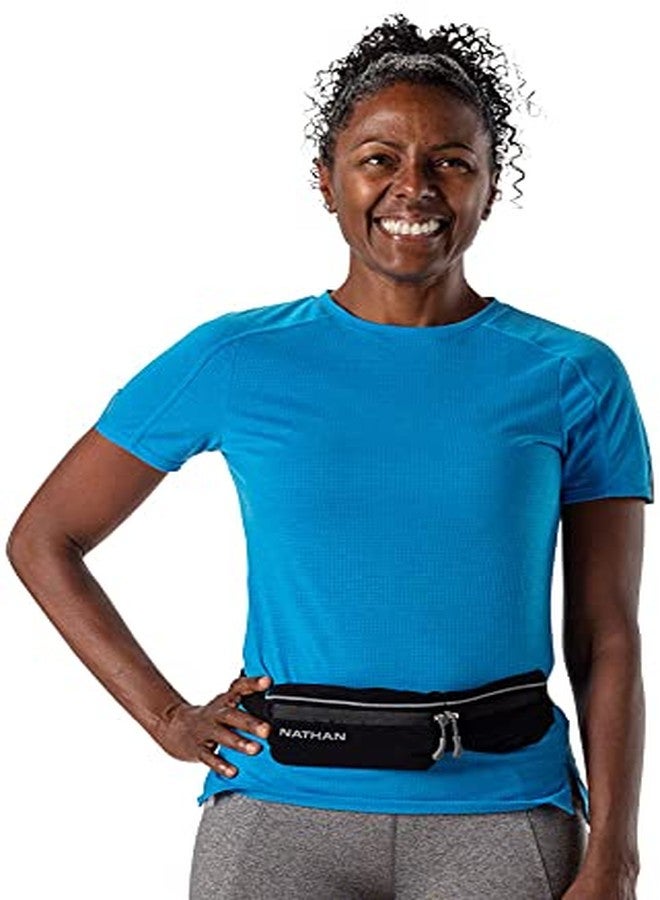 Nathan Mirage Compact Running Belt Pack. Reflective, Adjustable, BOUNCE-FREE. Fits phones, keys, cash (Black) - Image 4