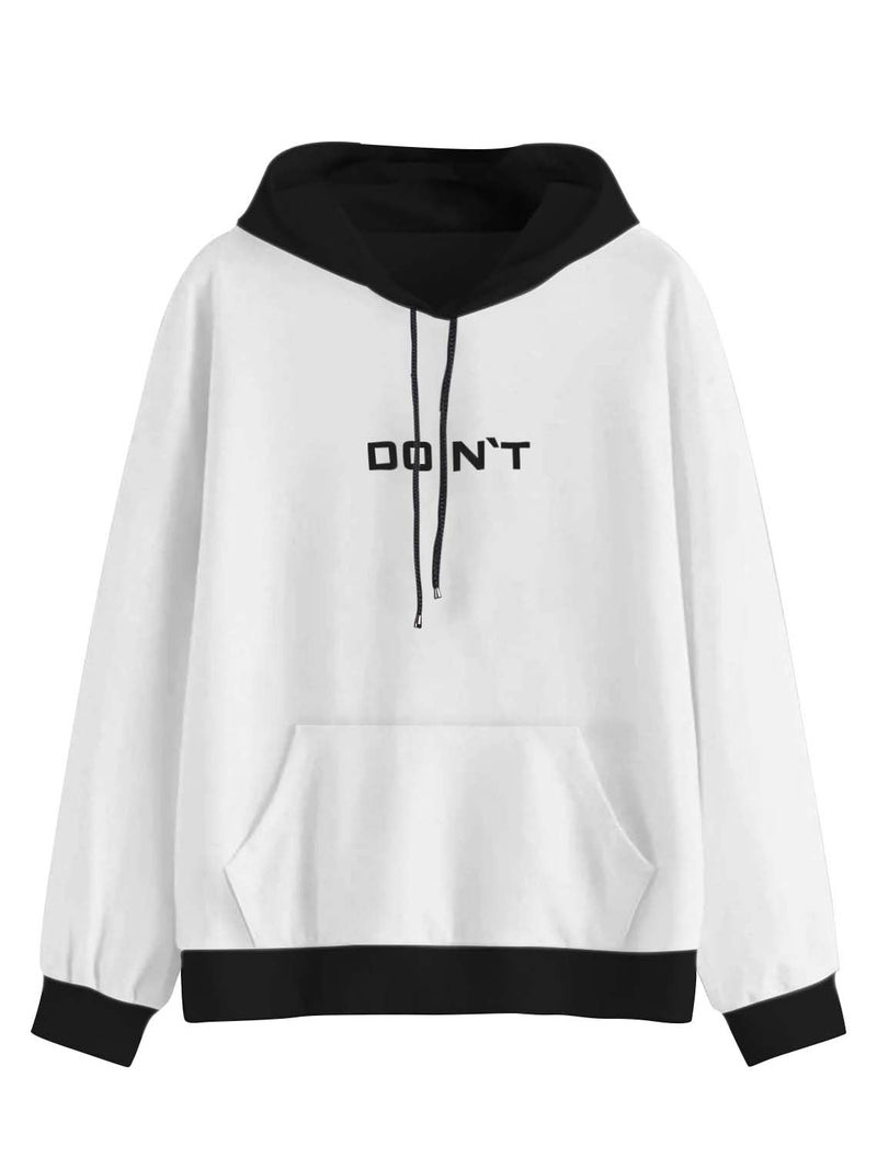 Dagcros Full Sleeve Hooded Neck Cotton T-Shirt for Boy's (10-11 Years, White) - Image 5